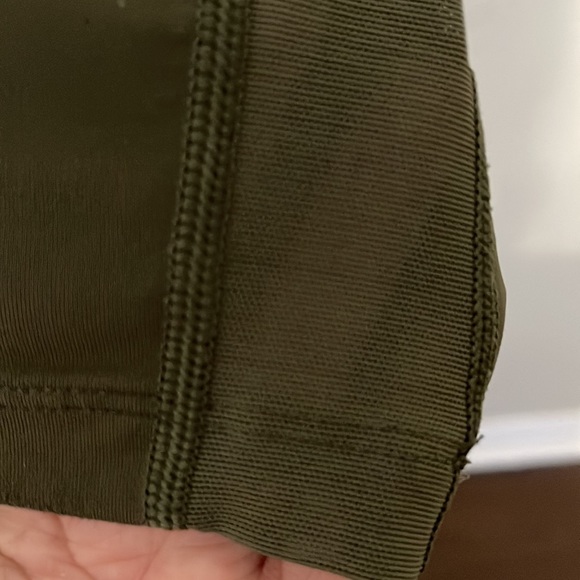 NIKE DRI FIT WORKOUT LEGGINGS IN OLIVE GREEN - Picture 4 of 11